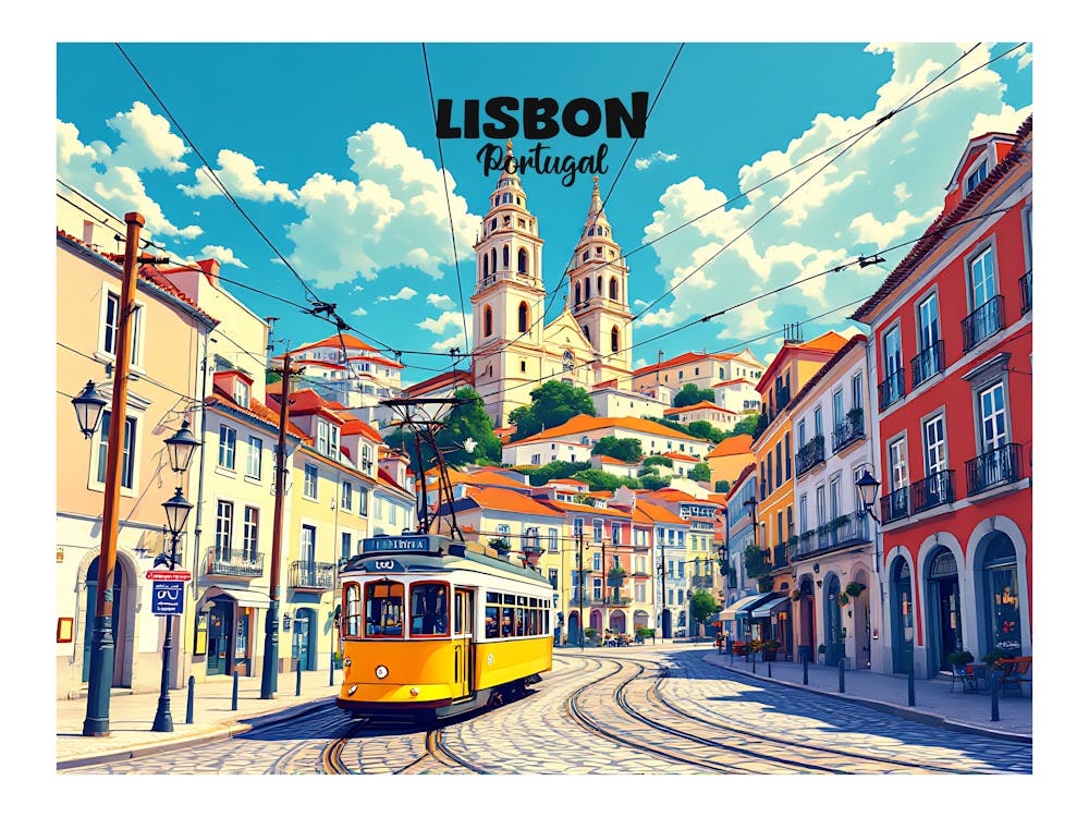 Lisbon Portugal Vintage Travel V 09
