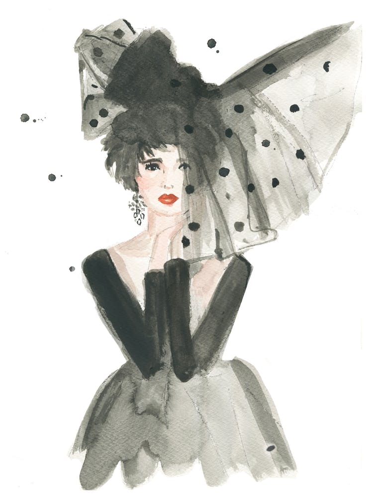 Fashion Portrait Beautiful Bow