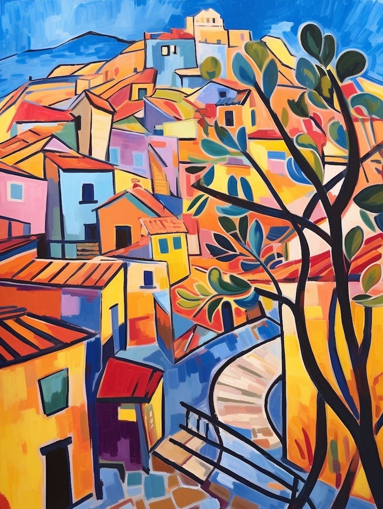 Cartagena Spain 2 Fauvist Painting