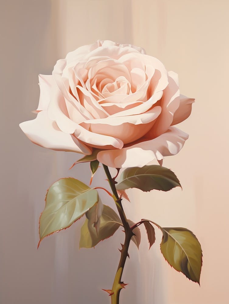 Rose 9 Blumenmalerei