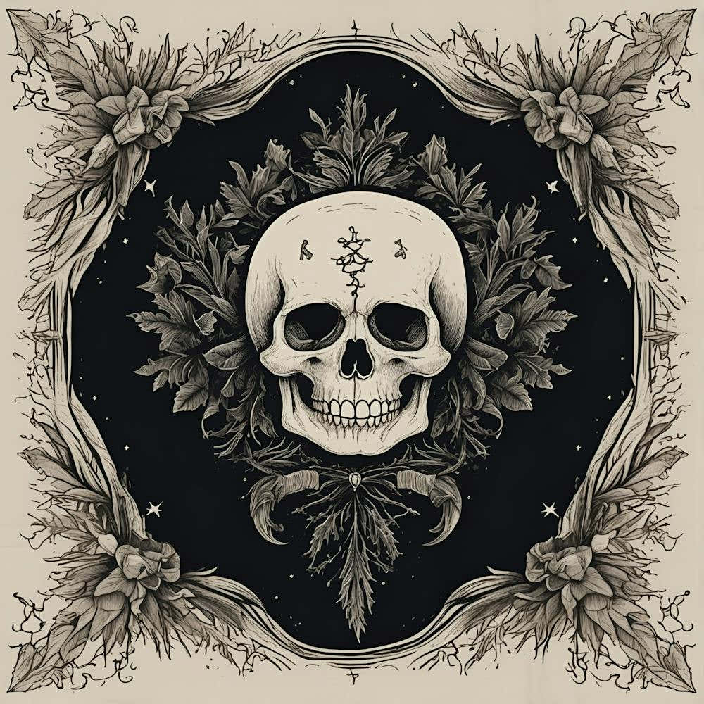 Gothic Inspired Wreath Print