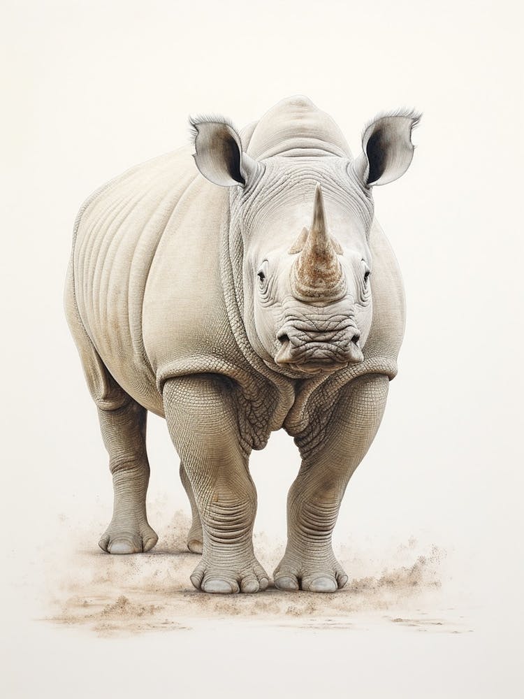 Simple Portrait de Rhinocéros 3