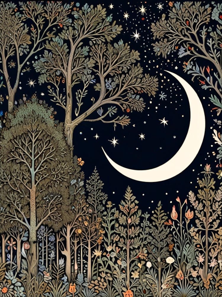 William Morris Moon In The Forest 31