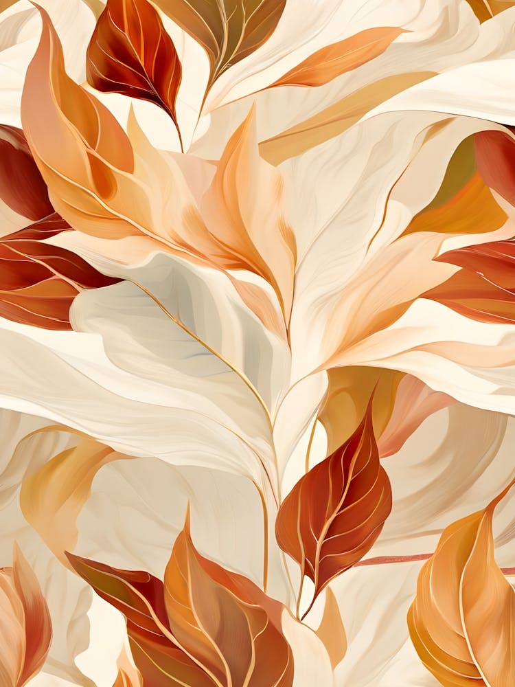 Autumn Leaves Seamless Pattern 19