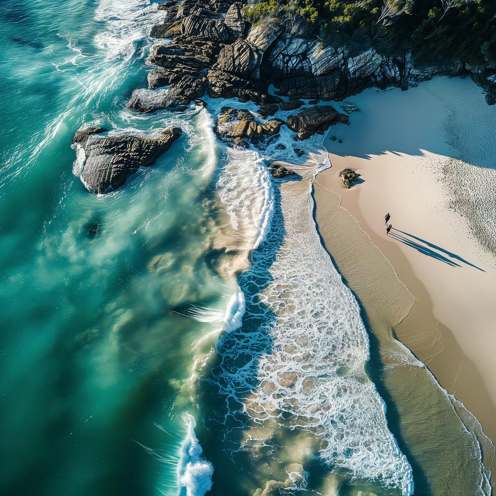 Aerial Beach Photograph