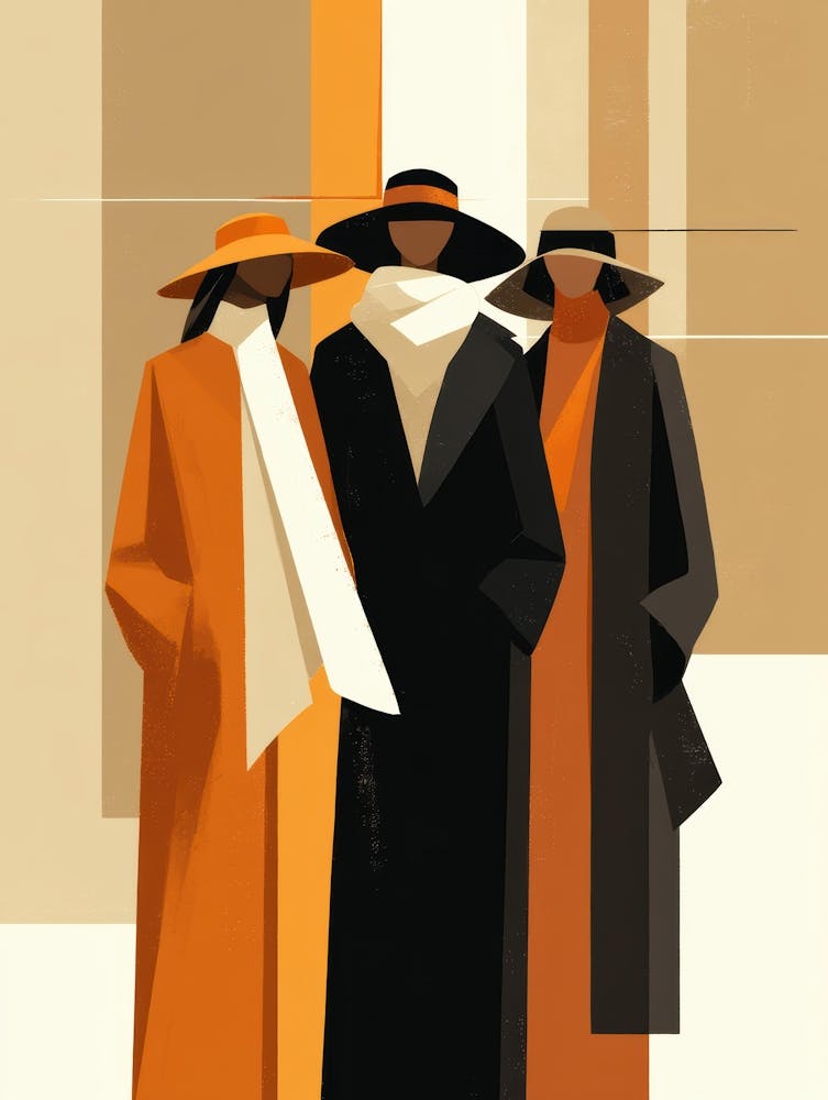 Three Women In Hats 1