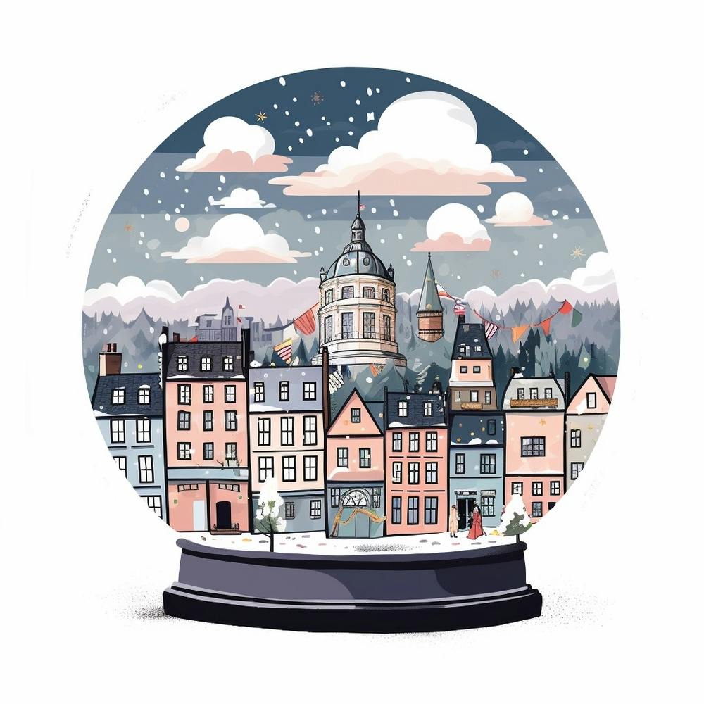 Edinburgh Scotland 1 Snowglobe