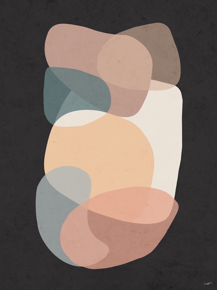 Abstract Colors Shapes Canvas