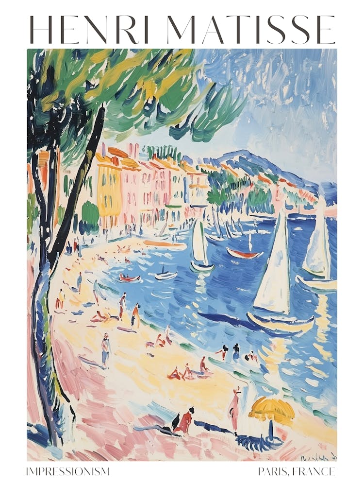 Matisse Print Painting Coastal Eclectic Maximalist Trendy Decor Matisse Gift Idea