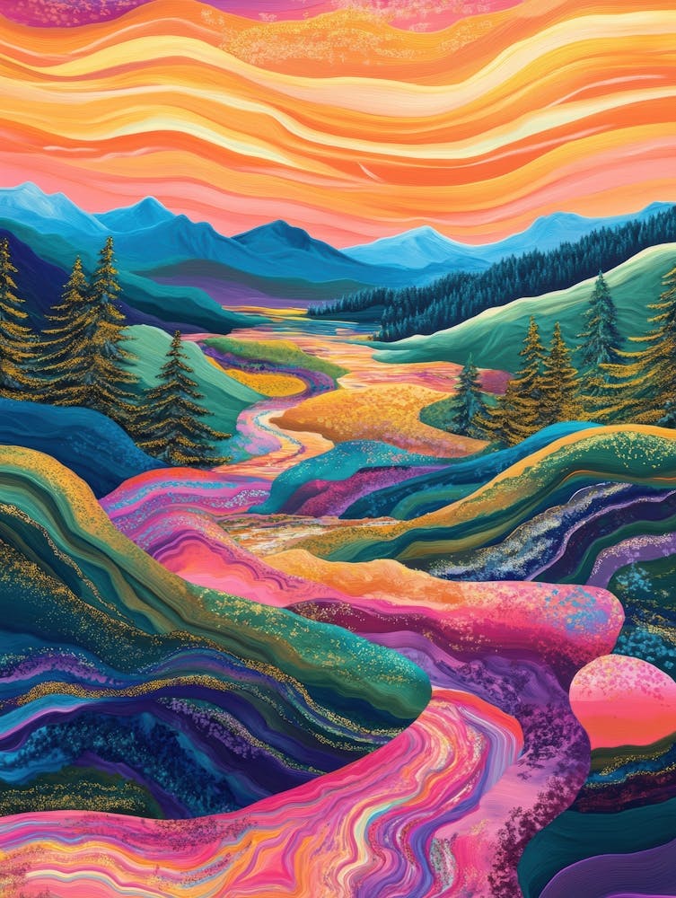 Sunset In The Mountains 4