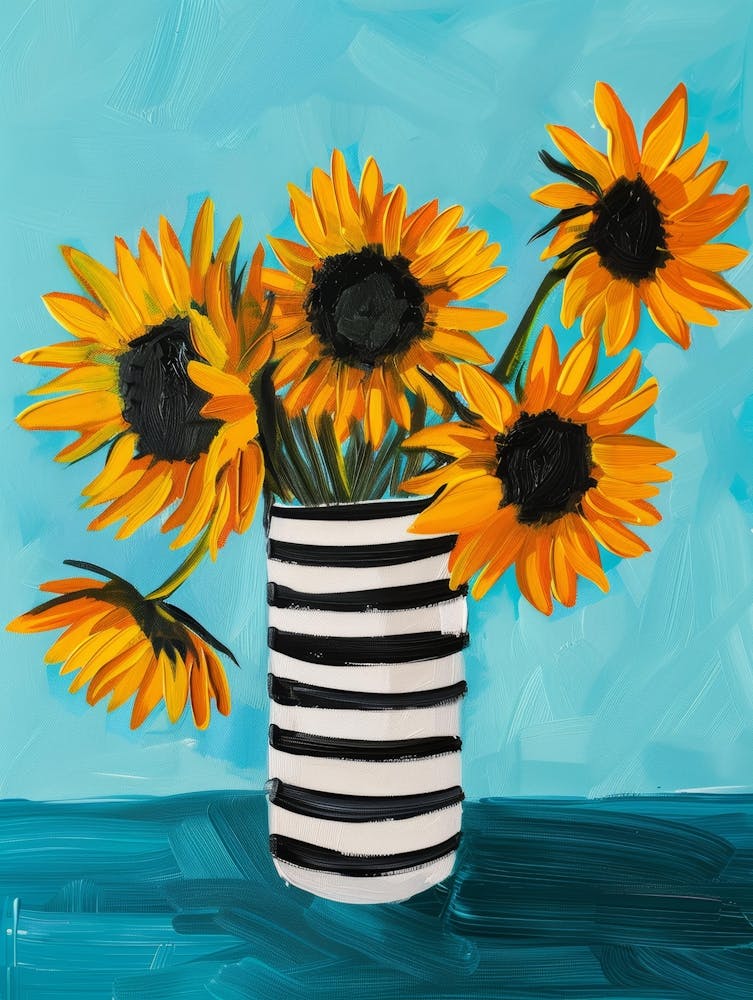Sunflowers In A Vase 37