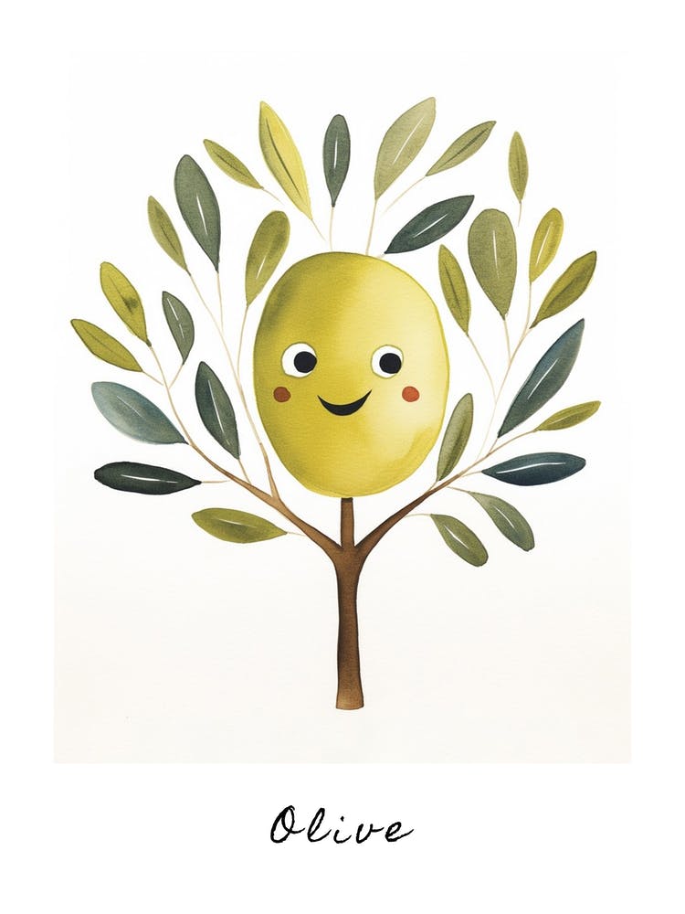 Friendly Kids Olive Poster