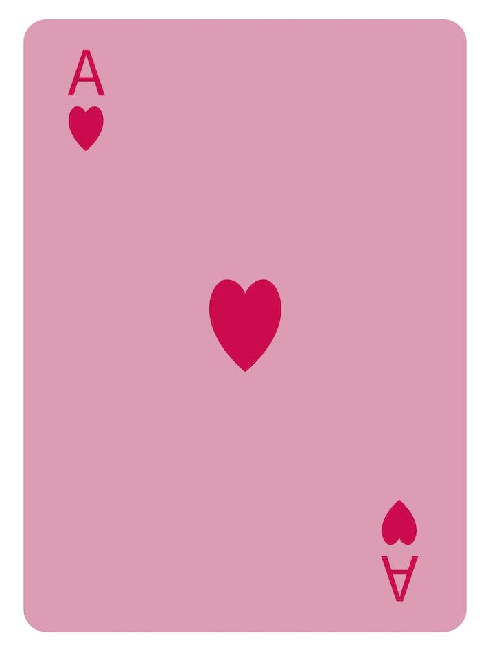 Ace Of Deck Of Card Heart