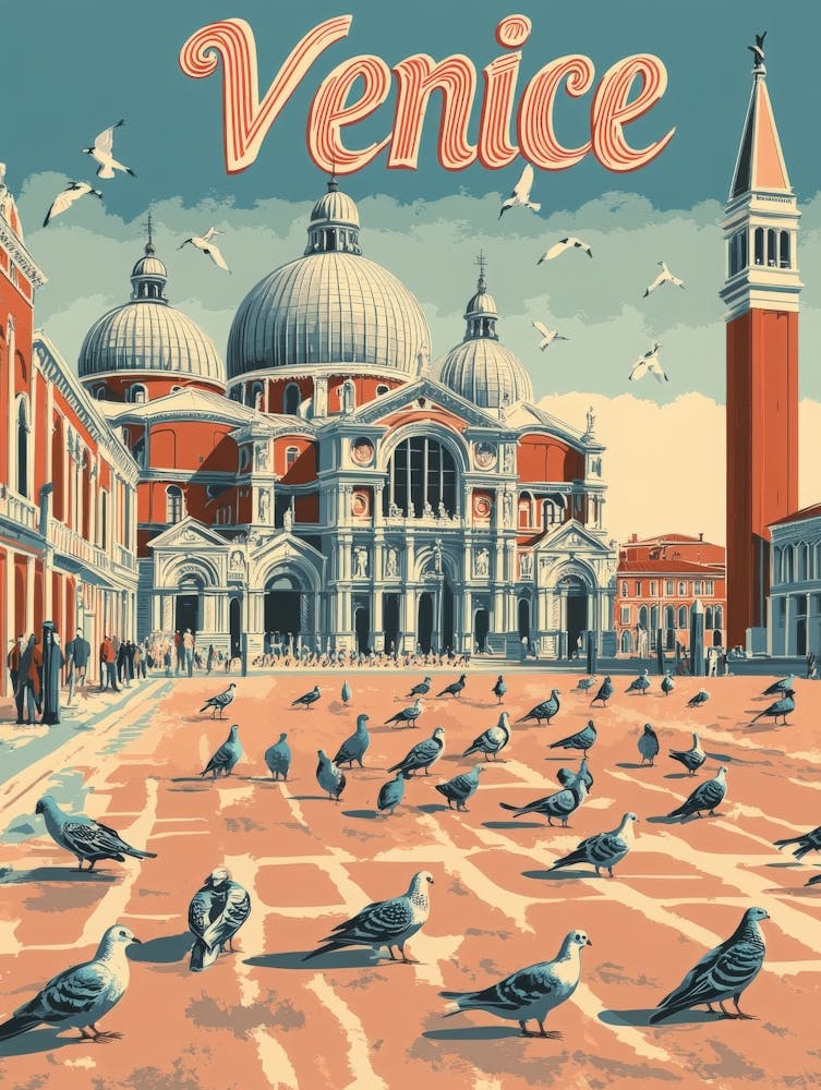 Aihrgdesign A Classic 1960s Travel Poster For Venice 1