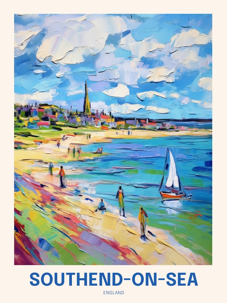 Southend On Sea England 3 Uk Travel Poster