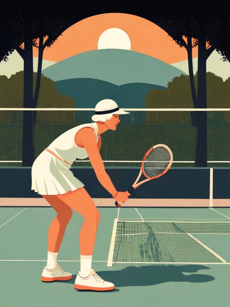 Vintage Tennis Player