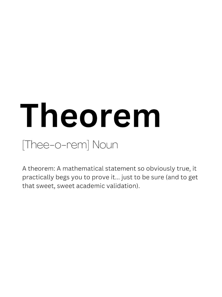 Theorem Definition Meaning
