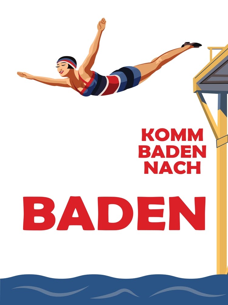 Baden Baden, Swim Girl, Germany