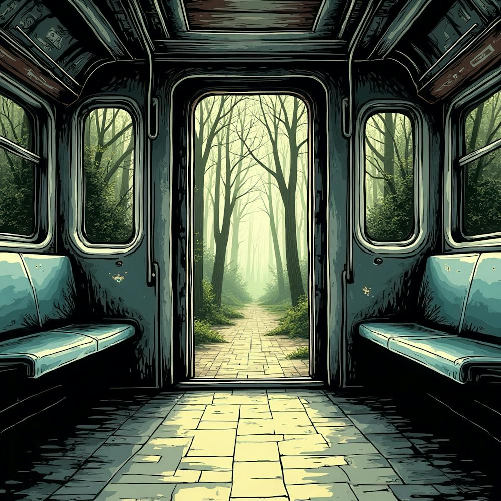 Train In The Woods