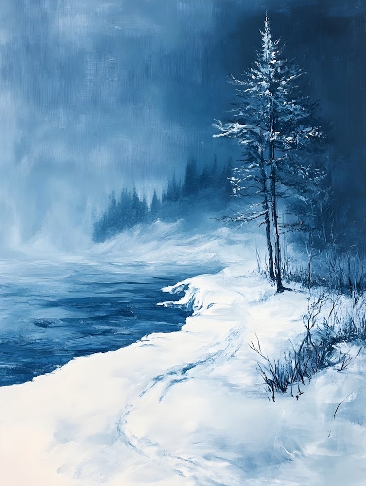 Minimal Winter Scene 1