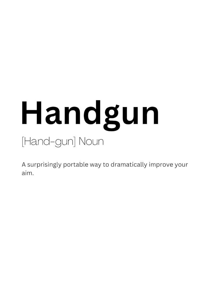 Handgun Definition Meaning