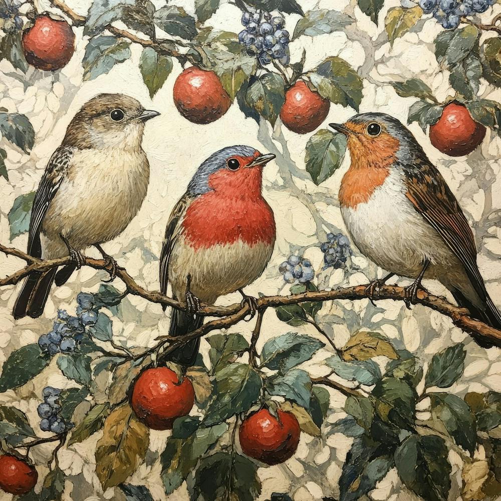 Birds On A Branch Art 37