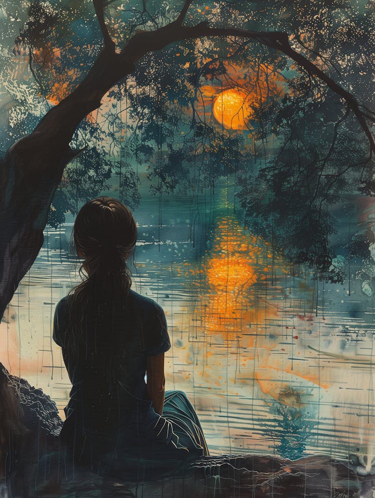 Sunset By The Lake 1