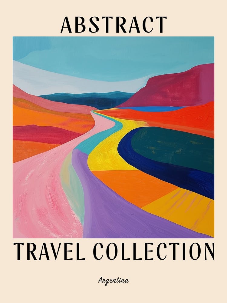 Abstract Travel Collection Poster Argentina 2