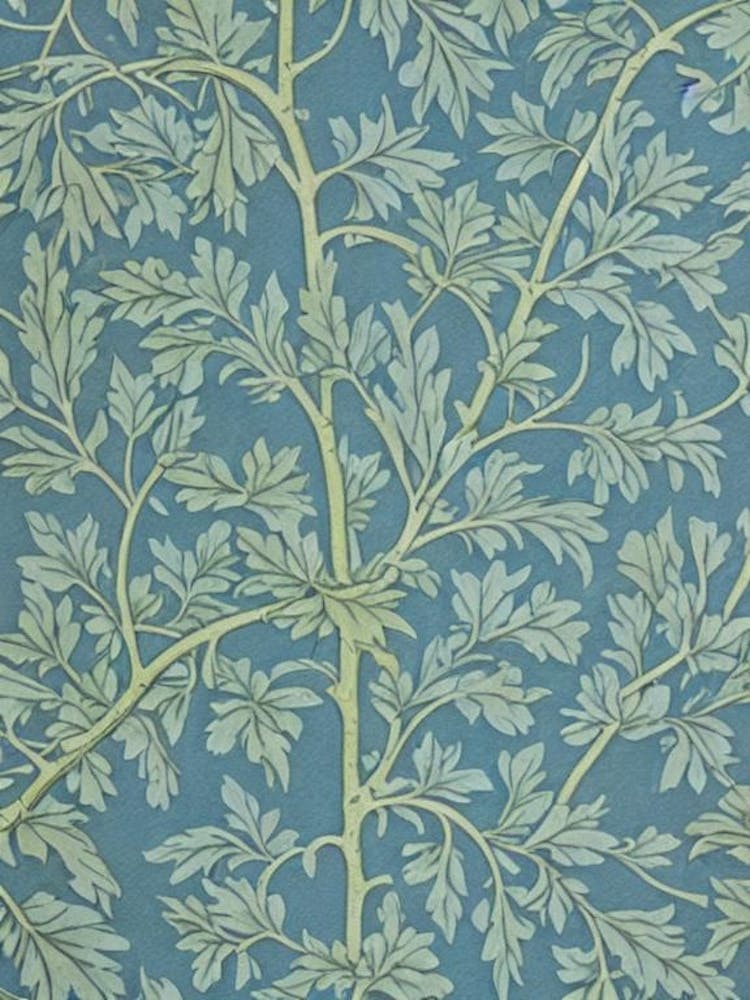 White Oak tree Vintage Botanical