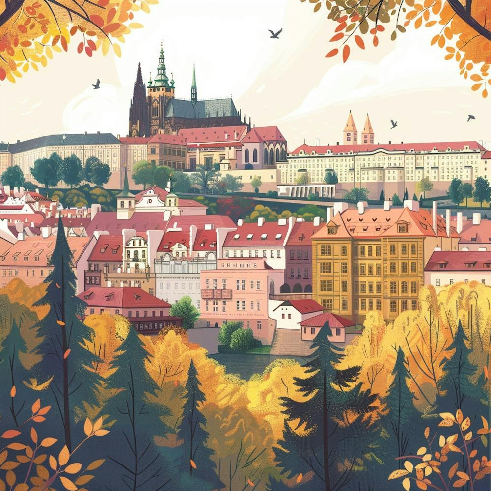 A Prague Castle In Prague Lofi Illustration 1720028299 1