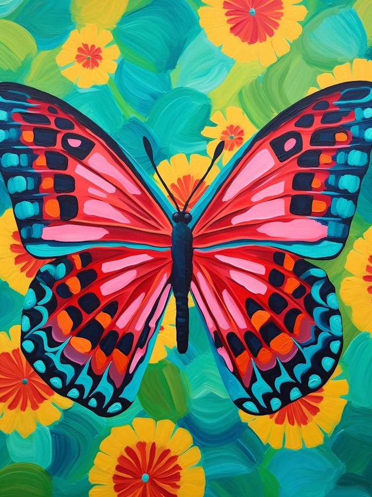 Pop Art Malachite Butterfly 1
