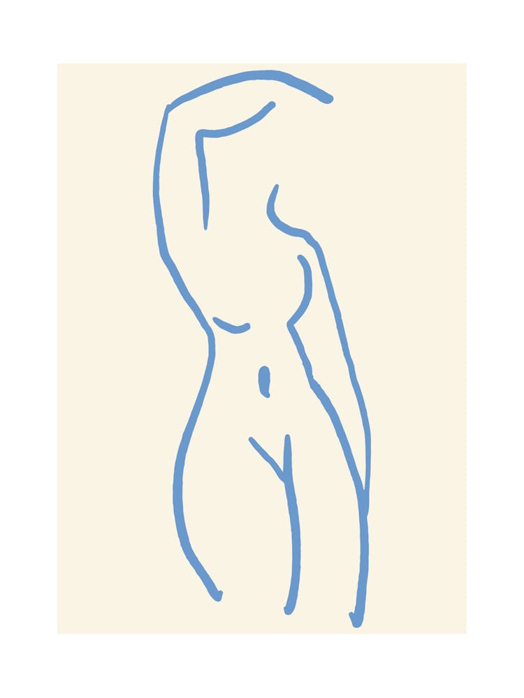 Abstract Women Body Line