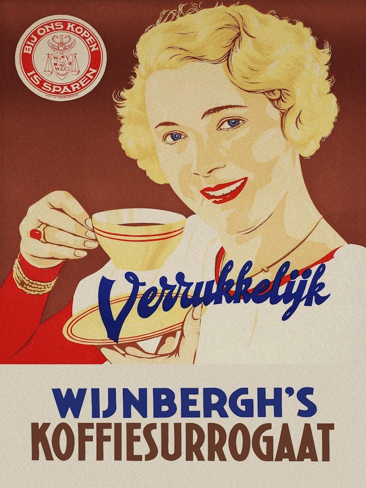 Verburgh'S Koffiesurgat - coffee vintage poster, coffee poster