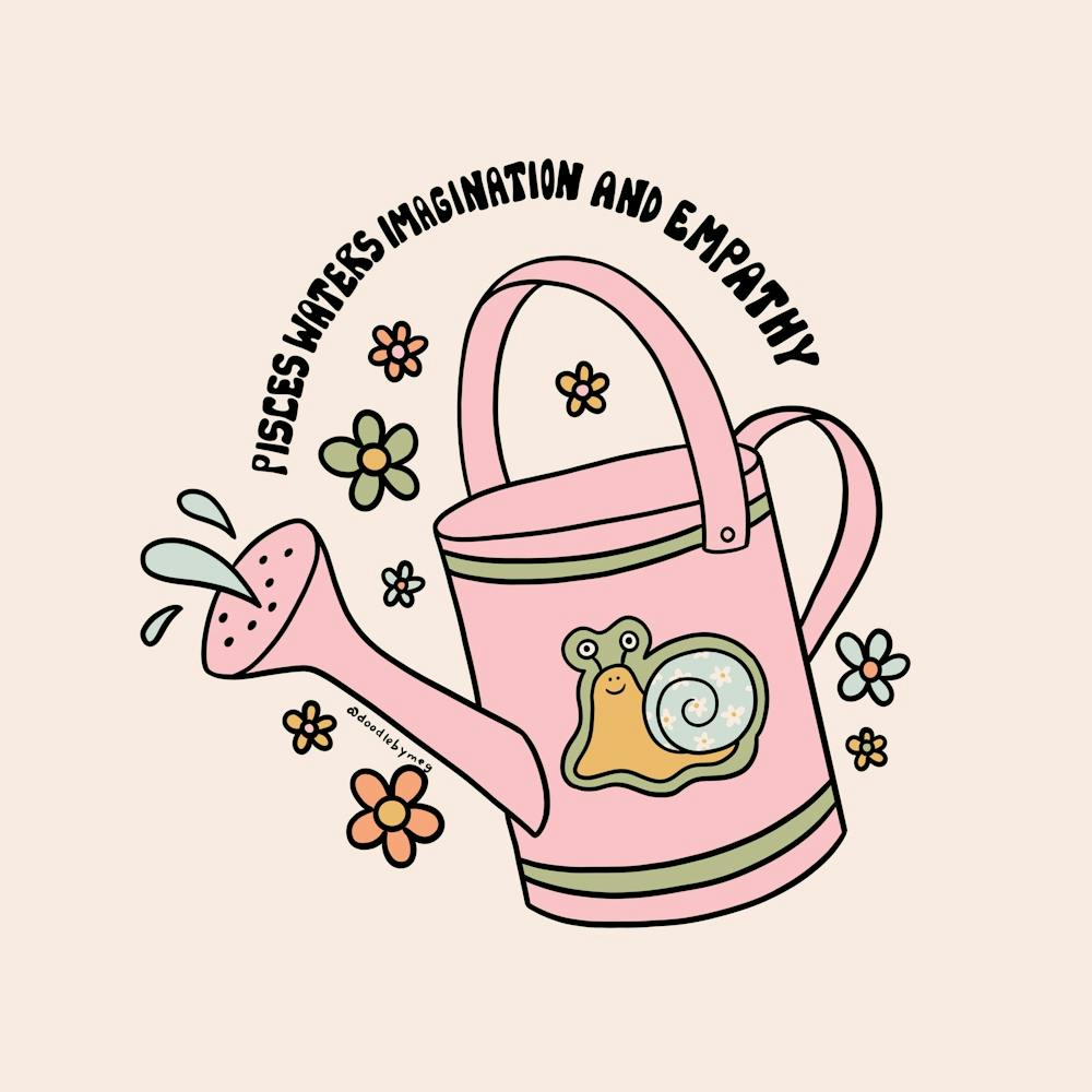 Pisces Watering Can