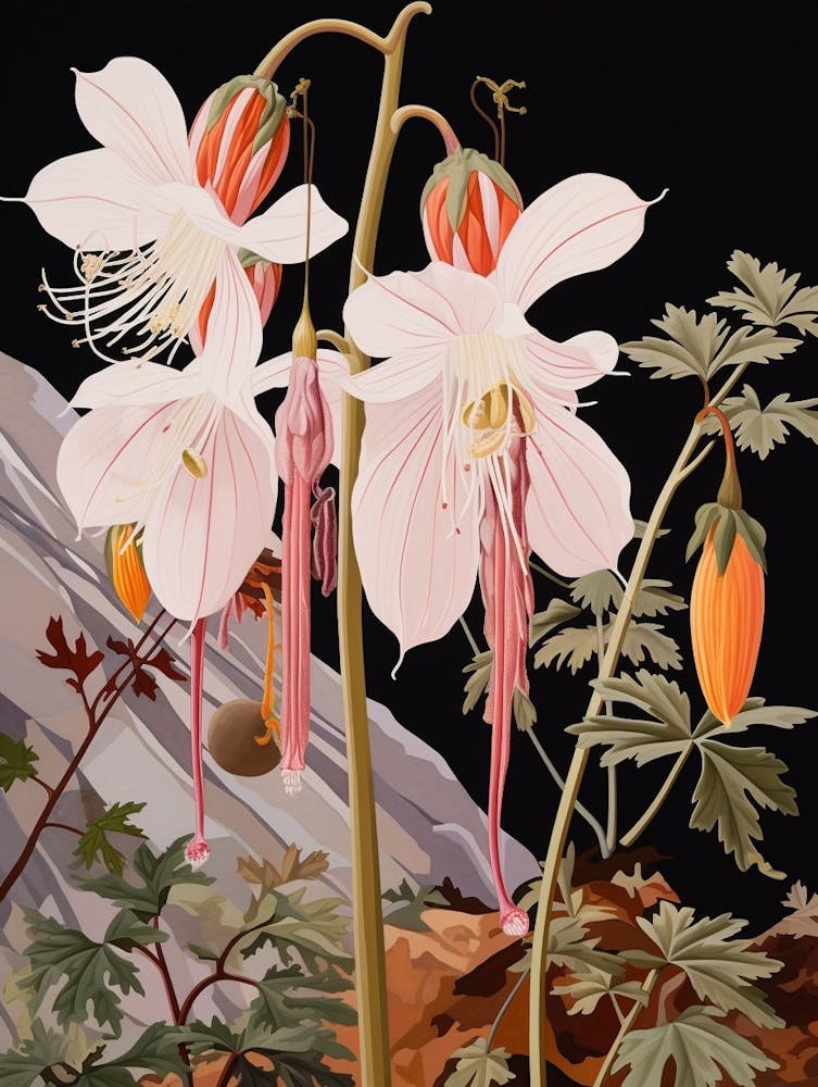 Flower Illustration Columbine 2
