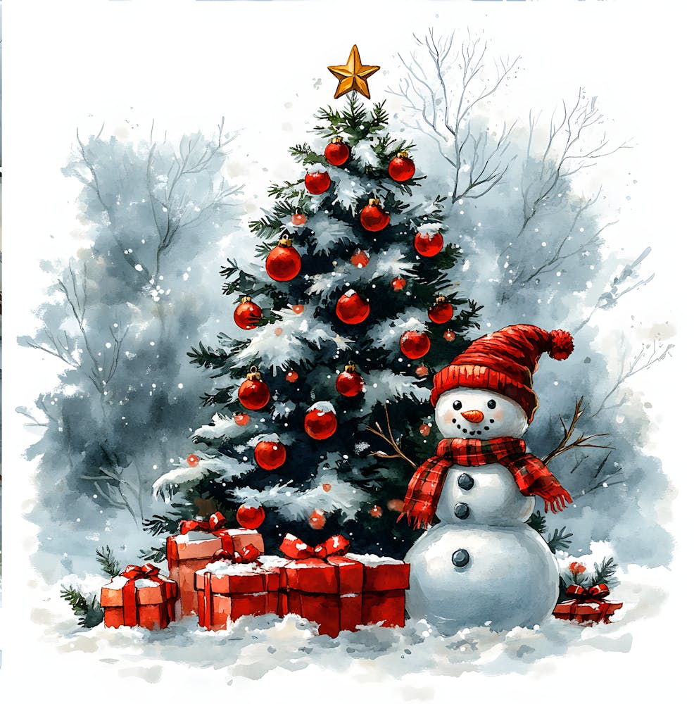 Schneemann Weihnachtsbaum