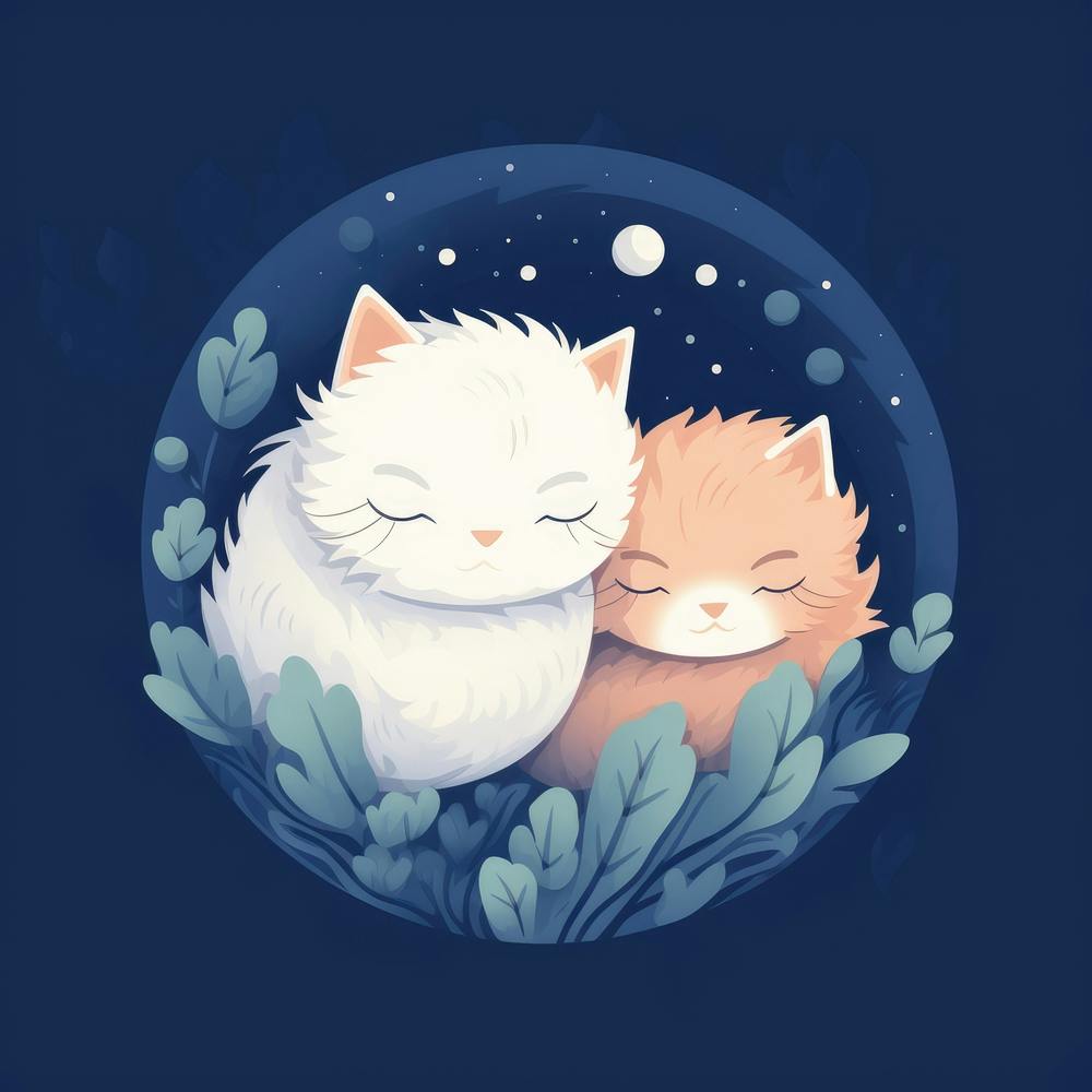 Two Cats Sleeping