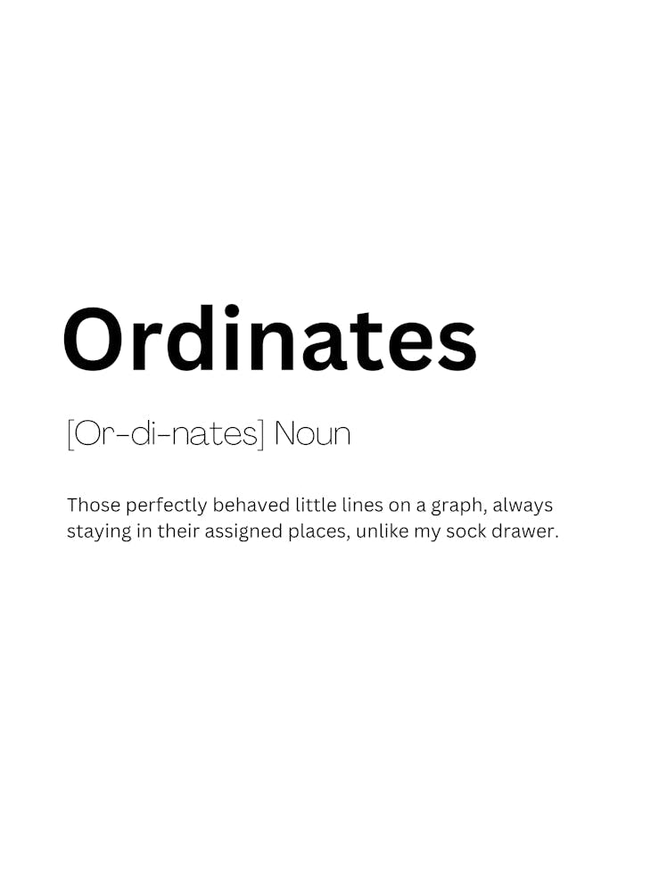 Ordinates Definition Meaning