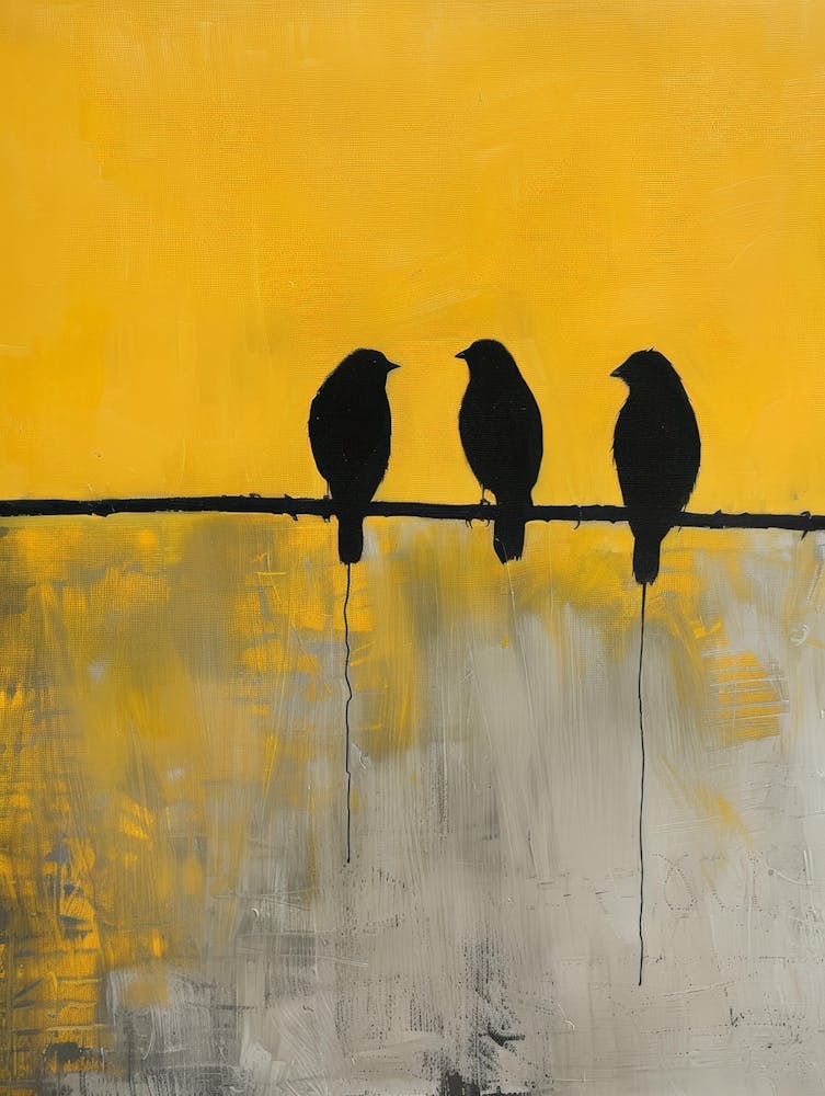 Three Birds On A Wire 1