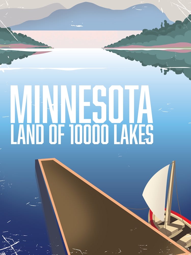 Minnesota Land Of 1000 Lakes