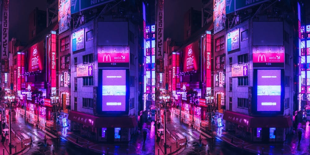 Post Apocalyptic Neon City