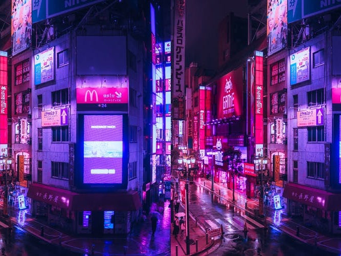Post Apocalyptic Neon City
