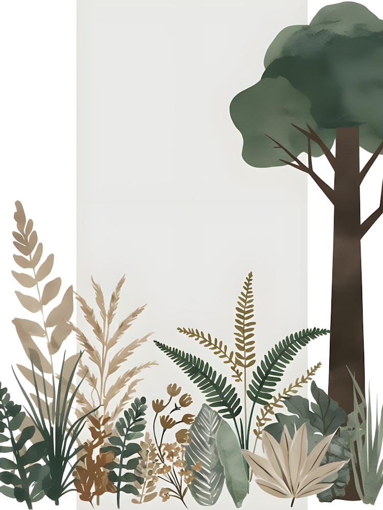 Ferns And Trees