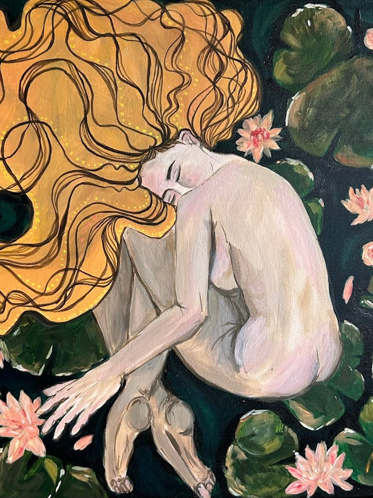 Nude With Water Lilies