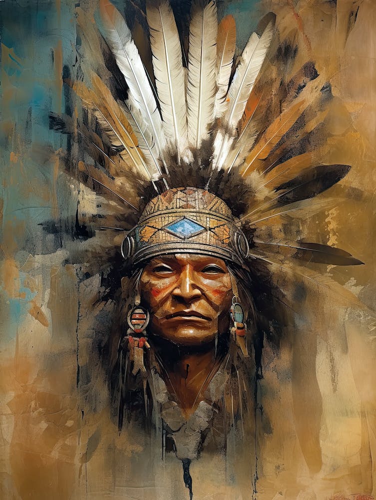 Nomadic Portraits: Brushstrokes of Native Expression