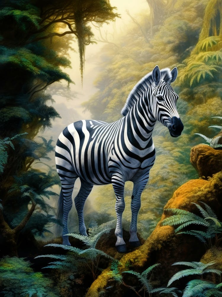 Zebra im Dschungel Tier