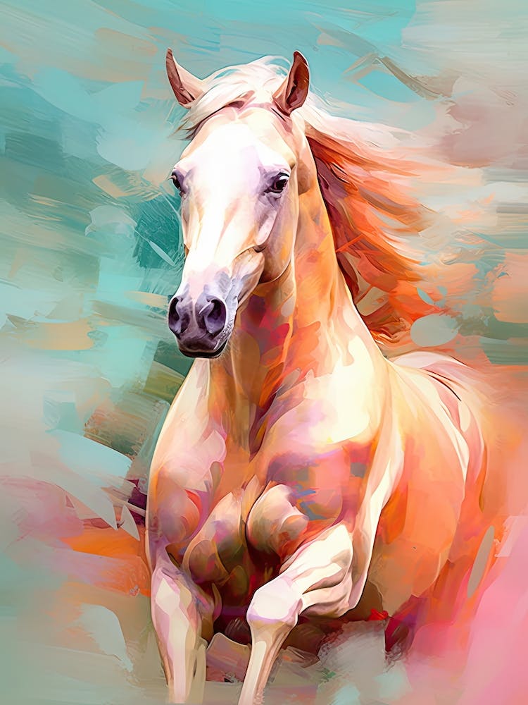 Horse Painting Impasto