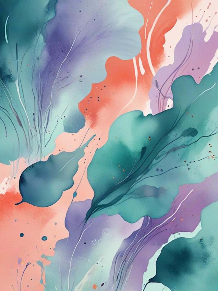 Abstract Watercolor Splashes (3)