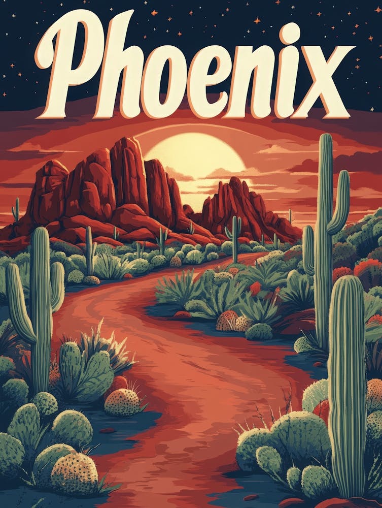 Aihrgdesign Une Affiche de Voyage Rétro Pour Phoenix Mettant en Vedette Papag 6aa8a15a 4dd7 4953 A3bb 4dbb94e582ab 2