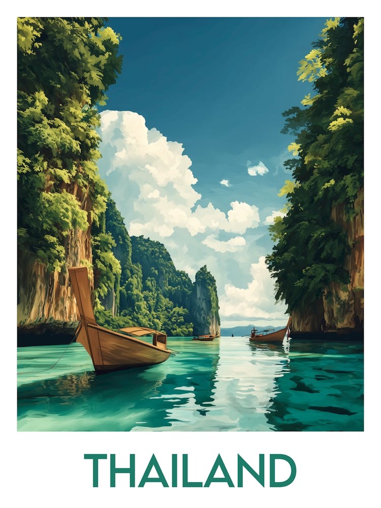 Affiche de voyage Thailand